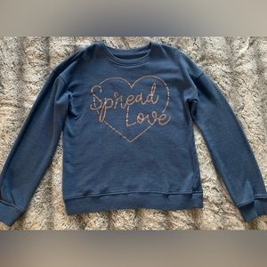 Girls blue SO sweater, medium.